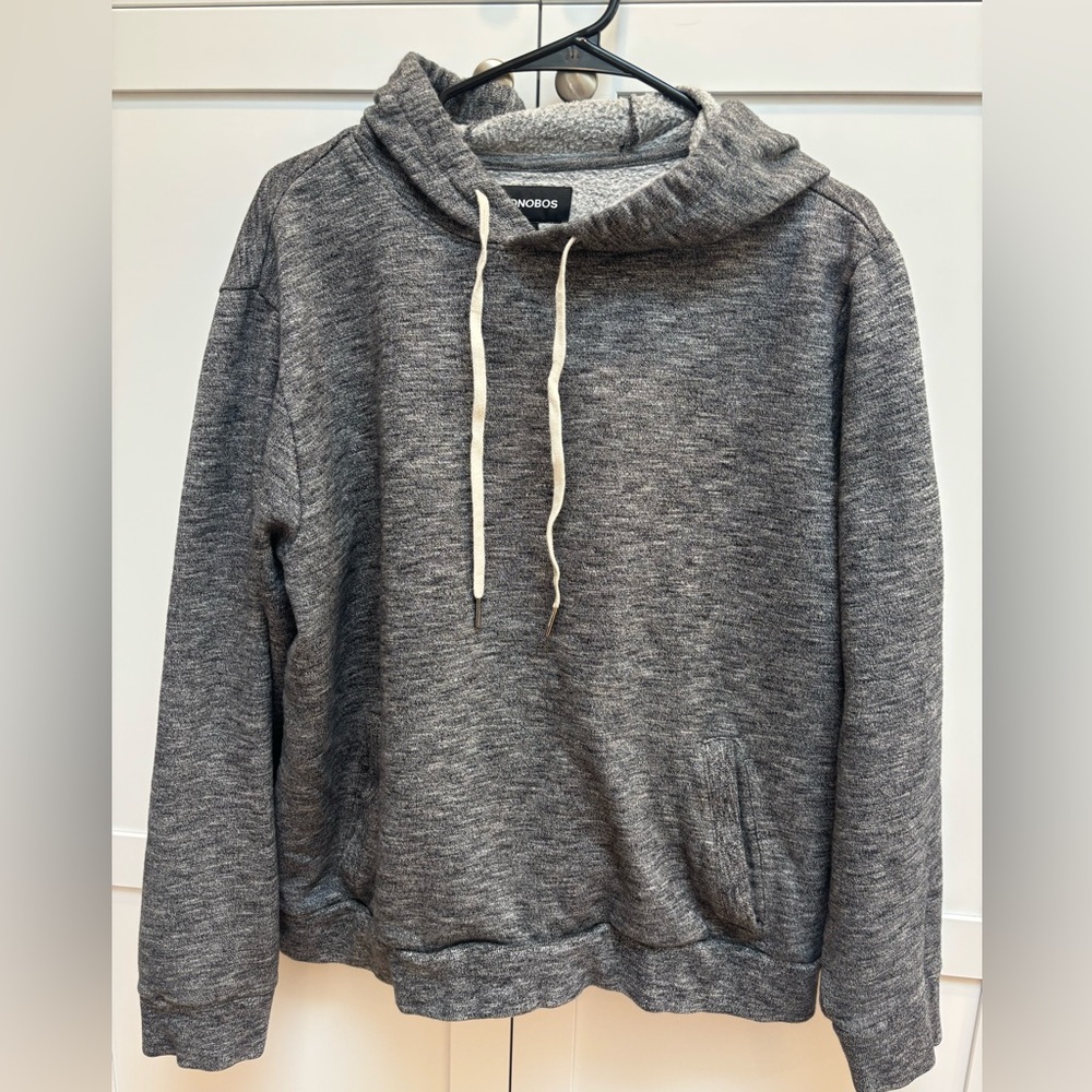 Bonobos Gray Hoodie with kangaroo pocket Size L slim